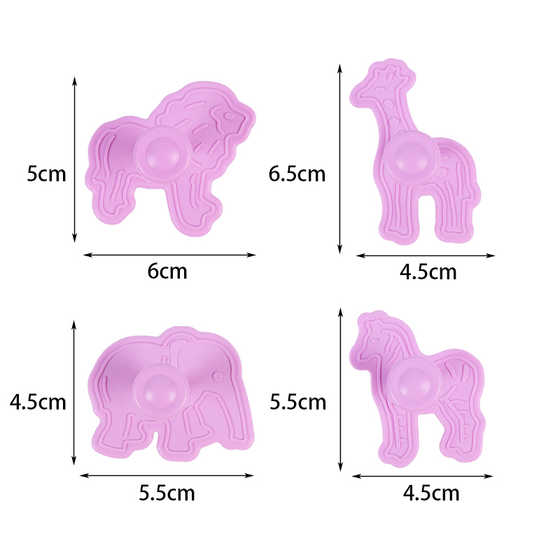 Moule à gâteau Animal Jungle Safari, décoration de Cupcake, emporte-pièces pour fête d'anniversaire Safari, réception pour bébé: Olive