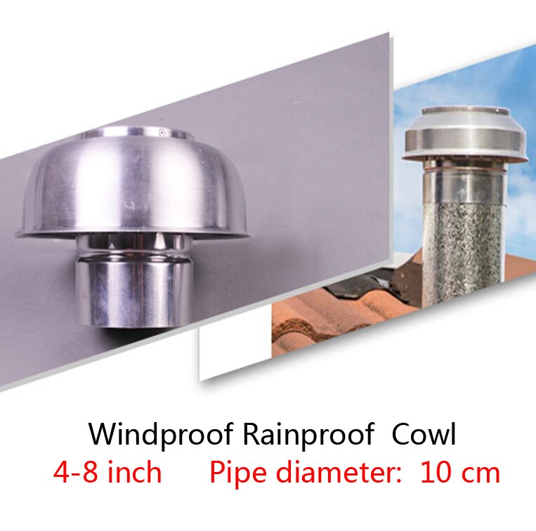 1 Uds 4-8 pulgadas, cubierta de aluminio con forma de seta para ventilación de techo de aire, sistema de ventilación de recuperación de calor, Anti-mosquito a prueba de viento y lluvia
