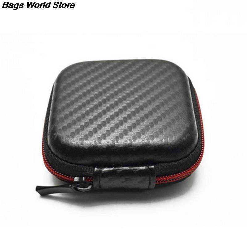 Muntenvakje Multi Functionele Kleine Rits Container Opbergdoos Voor Mannen Vrouwen Draagbare Kabel Oortelefoon Hoofdtelefoon Tas 1Pcs