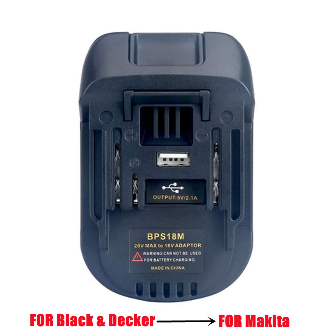 BPS18M Tool Battery Adapter For Black &amp; Decker/For Porter Cable/ For Stanley Battery is Converted To Replace For Makita BL1830: BPS18M