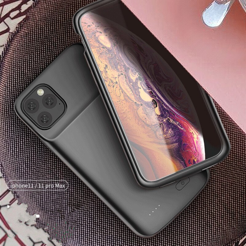Neue! Für iPhone 11 Batterie Ladegerät Fall Ultra Dünne Weiche Silikon Abdeckung Power Bank Fall für iPhone 11 Pro Max Externe zurück Pack