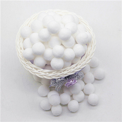 Hvid pompon 8mm 10mm 15mm 20mm 30mm 40mm pom poms ponpon håndværk forsyninger diy til børn tøj syning hjem bryllupsdekorationer: 25mm 36 stk