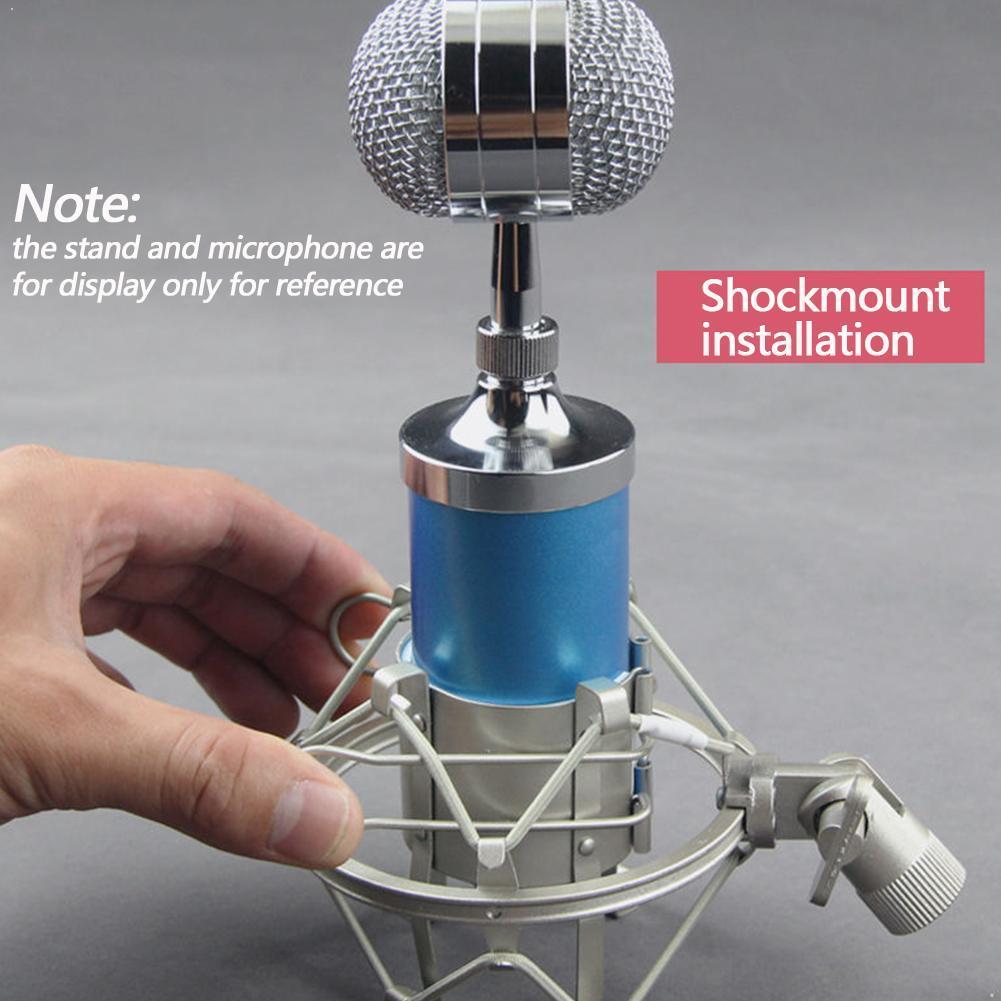 Professionele Metalen Microfoon Shock Mount Ruis Vergrendelknop Studio Holder Mic Opname Uitzending Clipr