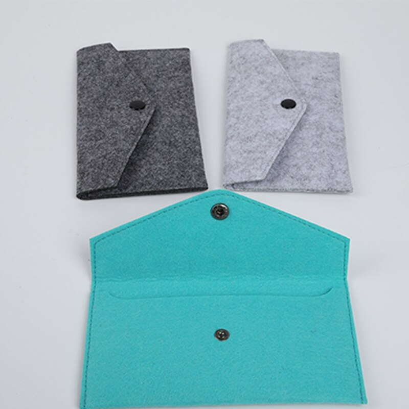 Unisex Draagbare Vilt Portemonnee Multifunctionele Kaarten Slijtvaste Telefoon Tas Mobiele Telefoon Paspoort Opslag Pocket Change Bag