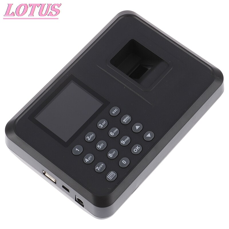 Fingerprint Attendance Machine LCD Display USB Fingerprint Attendance System Time Clock Employee Checking-in Recorder