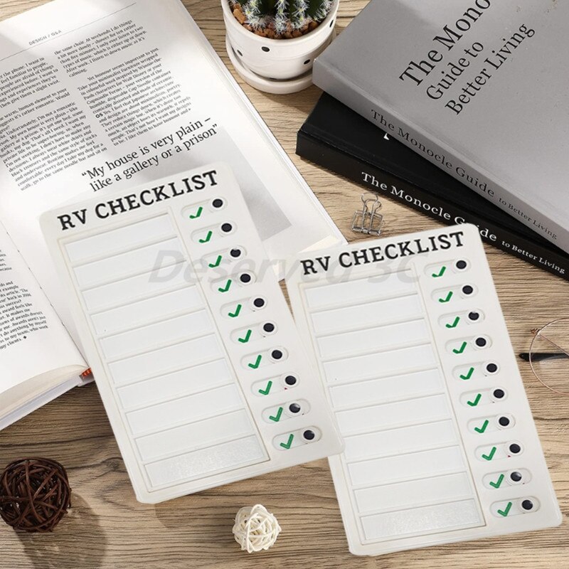 Multi-purpose memo tjekliste to-do-liste blok 5 & #39 ;& #39 ; x8 & #39 ;& #39 ; justerbar mine gøremål tjekliste tavle til bil rv hjem klasseværelse væg