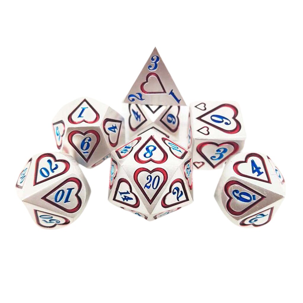 7Pcs Polyhedrale Dobbelstenen Set Voor Mtg Dnd Trpg Rollenspel Board Game Rekwisieten Levert D4 D6 D8 D10 D12 d20Multi Side Dobbelstenen: Style 9