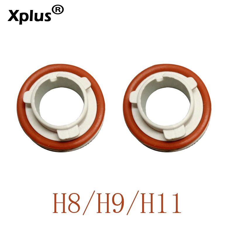Xplus-adaptateur C6, 2 pièces H1 prise lampe frontale LED porte-ampoule H1 H3H4 H7 H11 9005 9006 voiture phare LED: H8H9H11