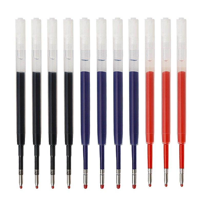 10 Uds. De recambios de bolígrafo 424 reemplazables de 9,8 cm, varillas de repuesto de bolígrafo G2 especiales para oficina y negocios de 0,5mm para escribir papelería de oficina