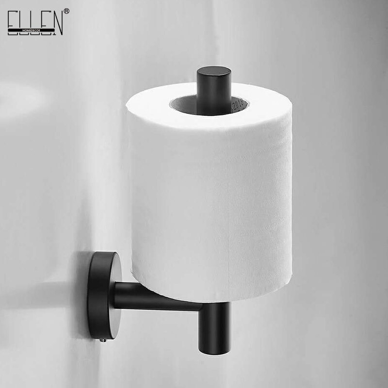ELLEN Bathroom Paper Holder Roll Tissue Hanger Black Bathroom Accessories EL862