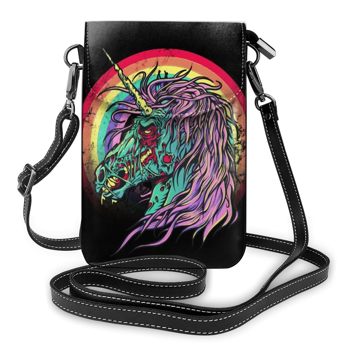 Noisydesigns unicorn skuldertaske gotisk lædertaske street crossbody kvinder tasker håndtasker teenage pung bolso mujer: Default Title