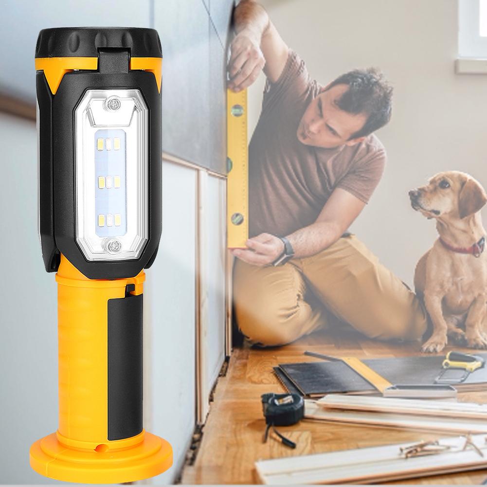 Lampe De Travail LED 300LM Pour Mécanicien - Pince-clip, Rechargeable USB - Pour Auto