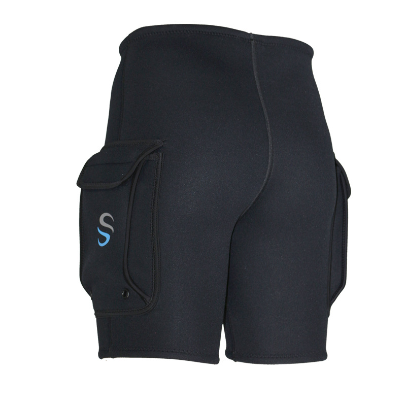 Muta da 3mm uomo donna gilet da sub in Neoprene pantaloncini pesi SLINX senza maniche Scuba costume da bagno Surf pesca kayak gilet: 3mm Shorts / L