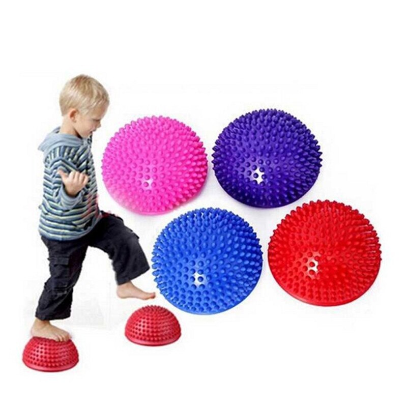 16cm Yoga Half Ball Toy Inflatable Sphere Stepping Stones Outdoor Toys Indoor Games for Kids Balance Hemisphere Ball