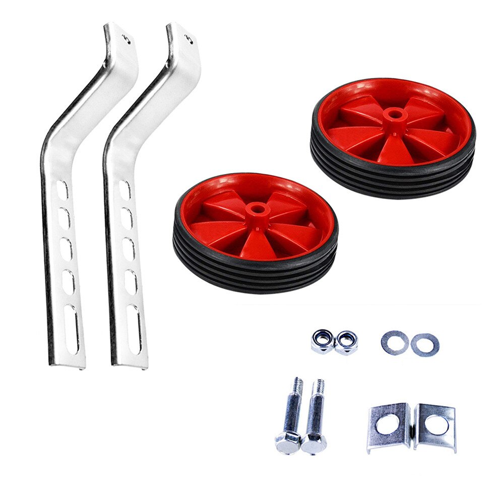 1 juego de ruedas de bicicleta Universal para niños de 12 a 20 pulgadas, piezas de bicicleta para niños, estabilizadores de bicicleta, accesorios auxiliares de equilibrio para ciclismo: red