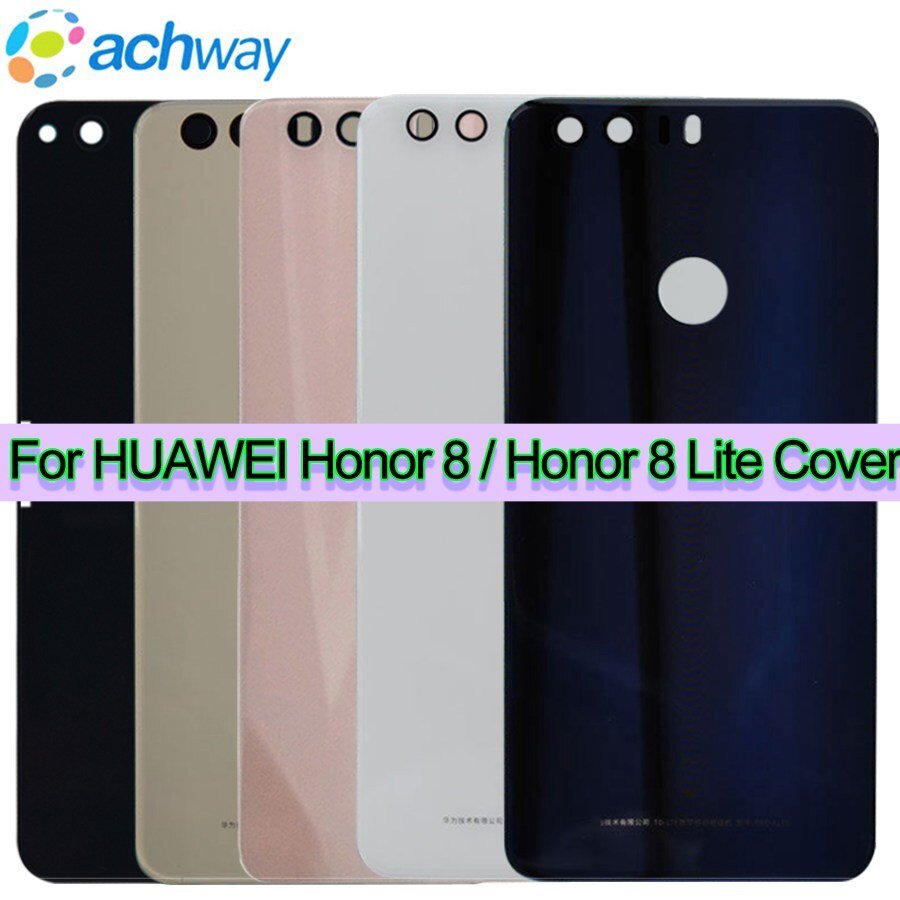 verre arrière pour Huawei Honor 8 Lite couvercle de batterie arrière Original avec ruban adhésif pour Huawei Honor 8 Lite réparation de boîtier