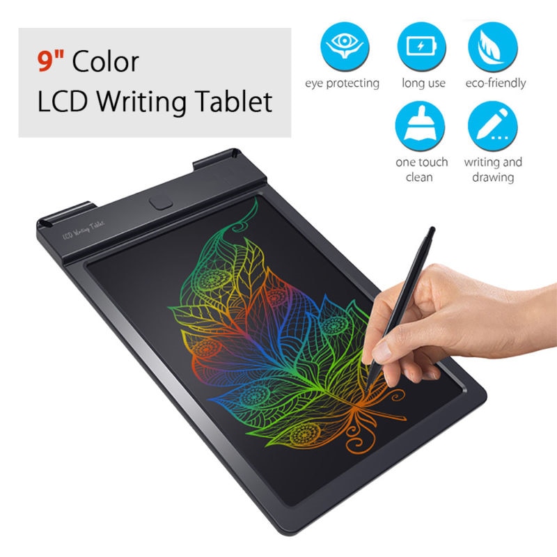 9 Inch Color LCD Writing Tablet Handwriting Pads Darwing Board Rewritable For Kids Electronic Graphics Tablet