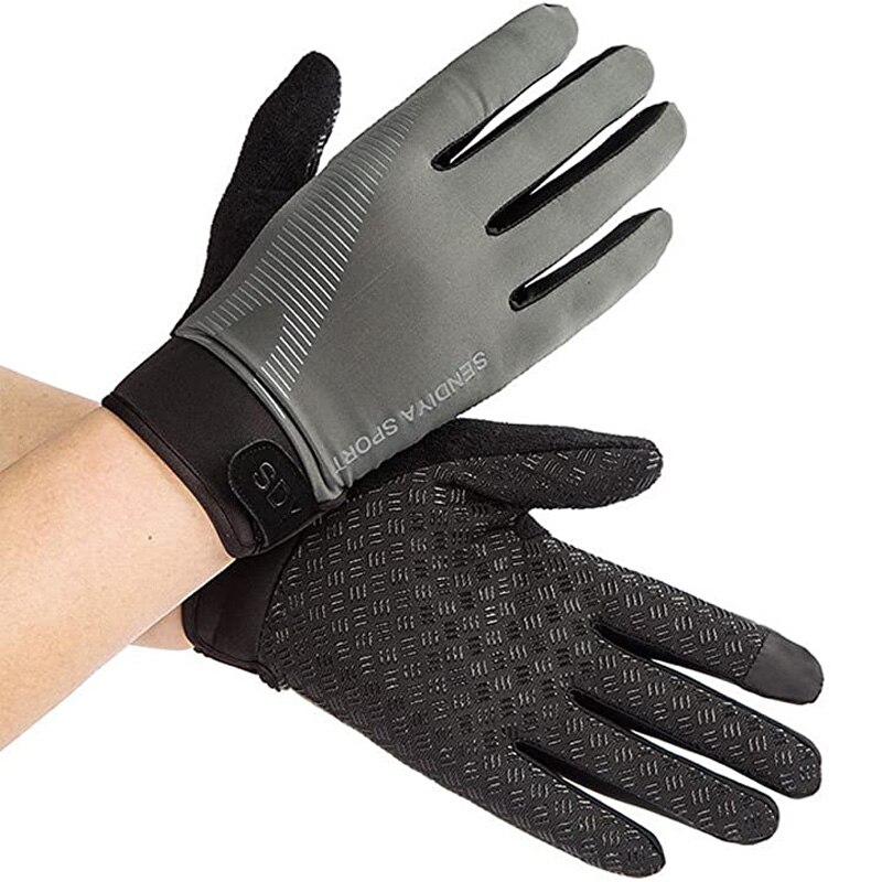 Guantes de entrenamiento de Palma protección completa y agarre Extra guantes de Fitness adecuados para entrenamiento de pesas ejercicios de Fitness: light gray / XL
