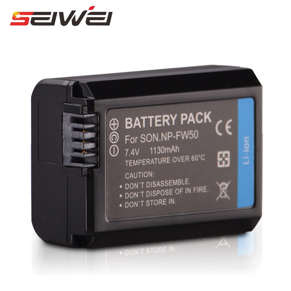 For Sony A6000 Battery NP-FW50 LCD USB Charger + 1130mAh NP FW50 Camera Battery for Sony a6500 a6300 a6000 a5000 a3000 NEX-3 a7R