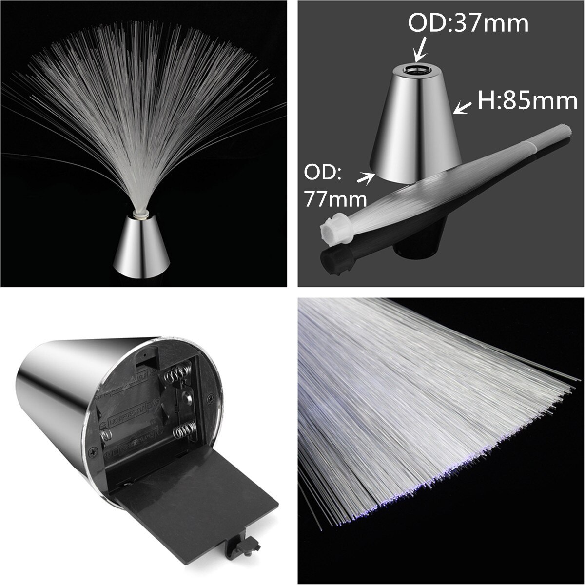 Mehrfarbig FÜHRTE Glasfaser Licht Stehen Nacht Licht Lampe Für Innen Dekoration Mittelpunkt freundlicher Hochzeit