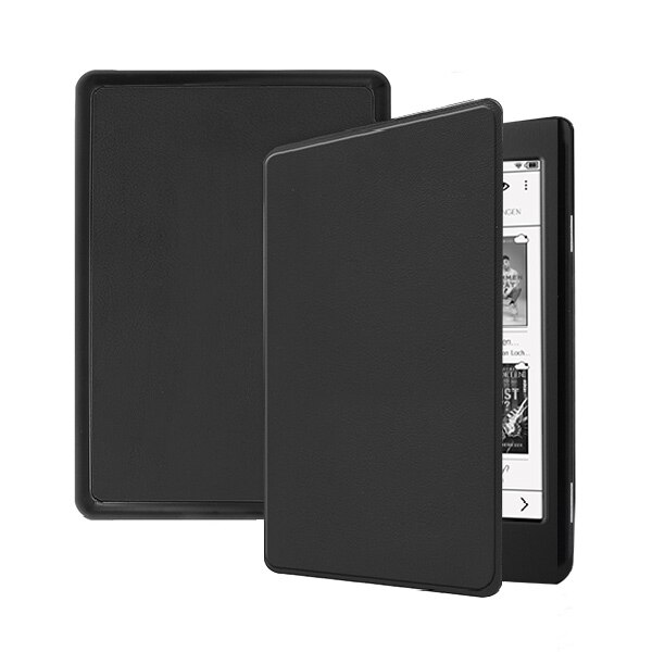 Funda magnética para Tolino Page 2, funda protectora delgada para E-book de 6 pulgadas para Tolino E-book, soporte de piel: Black