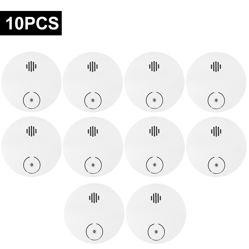 Intelligent Battery-Powered Wireless Smoke Detector Photoelectric Fire Alarm Light Sound Warning Fire Safety For Home Security