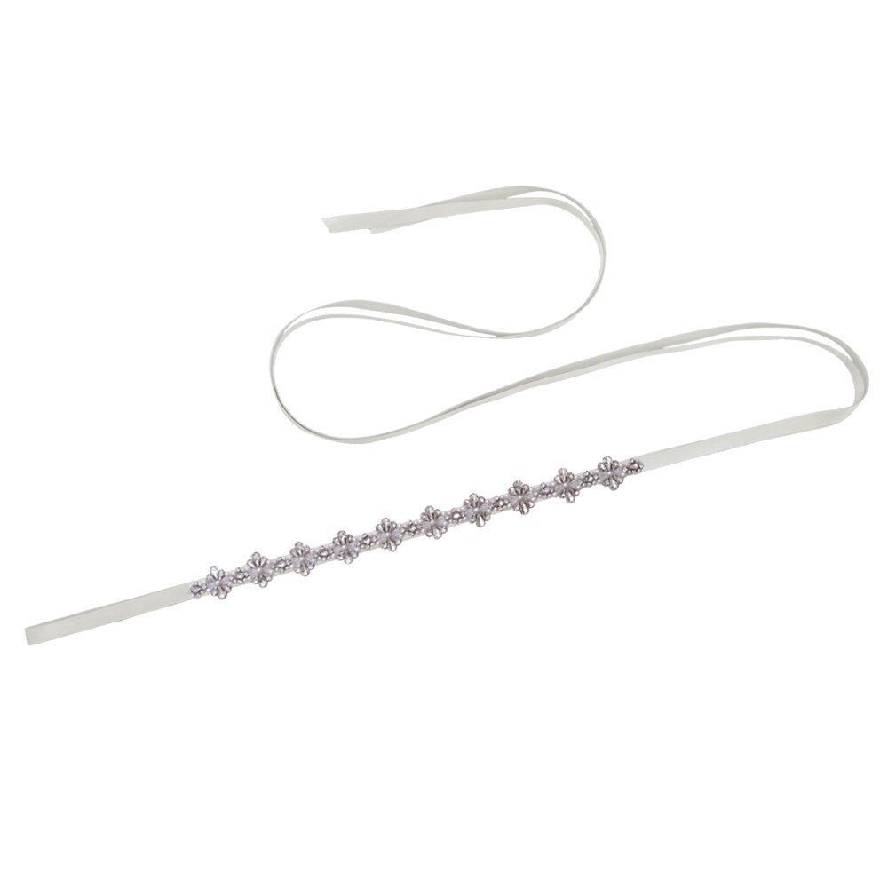 OLOMLB Cintura per Abito Da Sposa Da Sposa di applique Da Sposa Da Sposa Strass fascia Cinture Donna Cinture per il Nero Abiti Da Cerimonia: Grigio