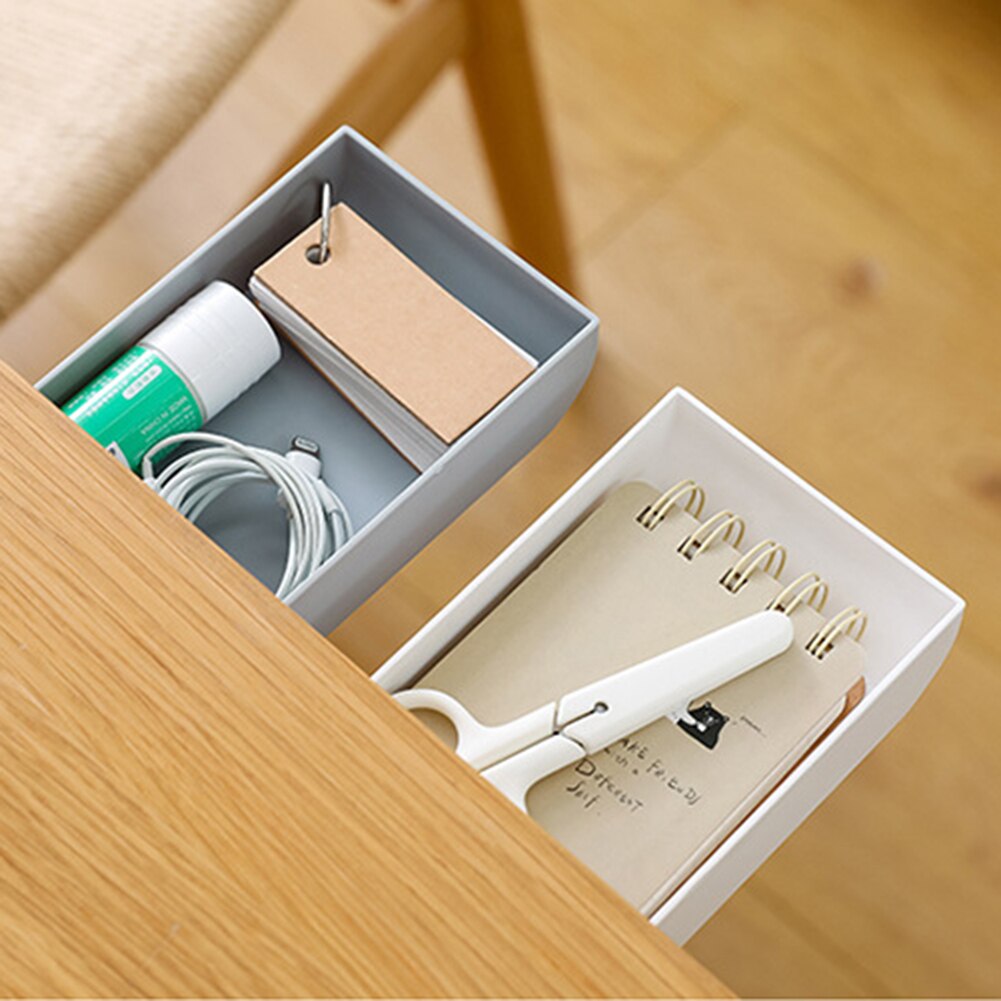 Hidden Pencil Tray Drawer Desk Table Storage Drawer Organizer Box Under Desk Desktop Organizer For Office School