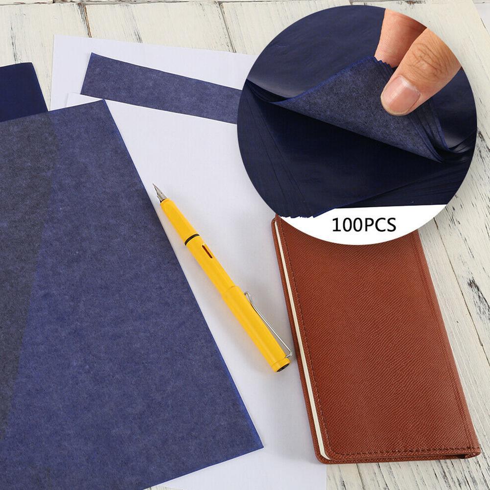 100 sztuk/zestaw zwot A4 kopiuj Papier węglowy Schilderen Leesb Papier śledzący grafit akcesoria dla dzieci Herbrui D1V4