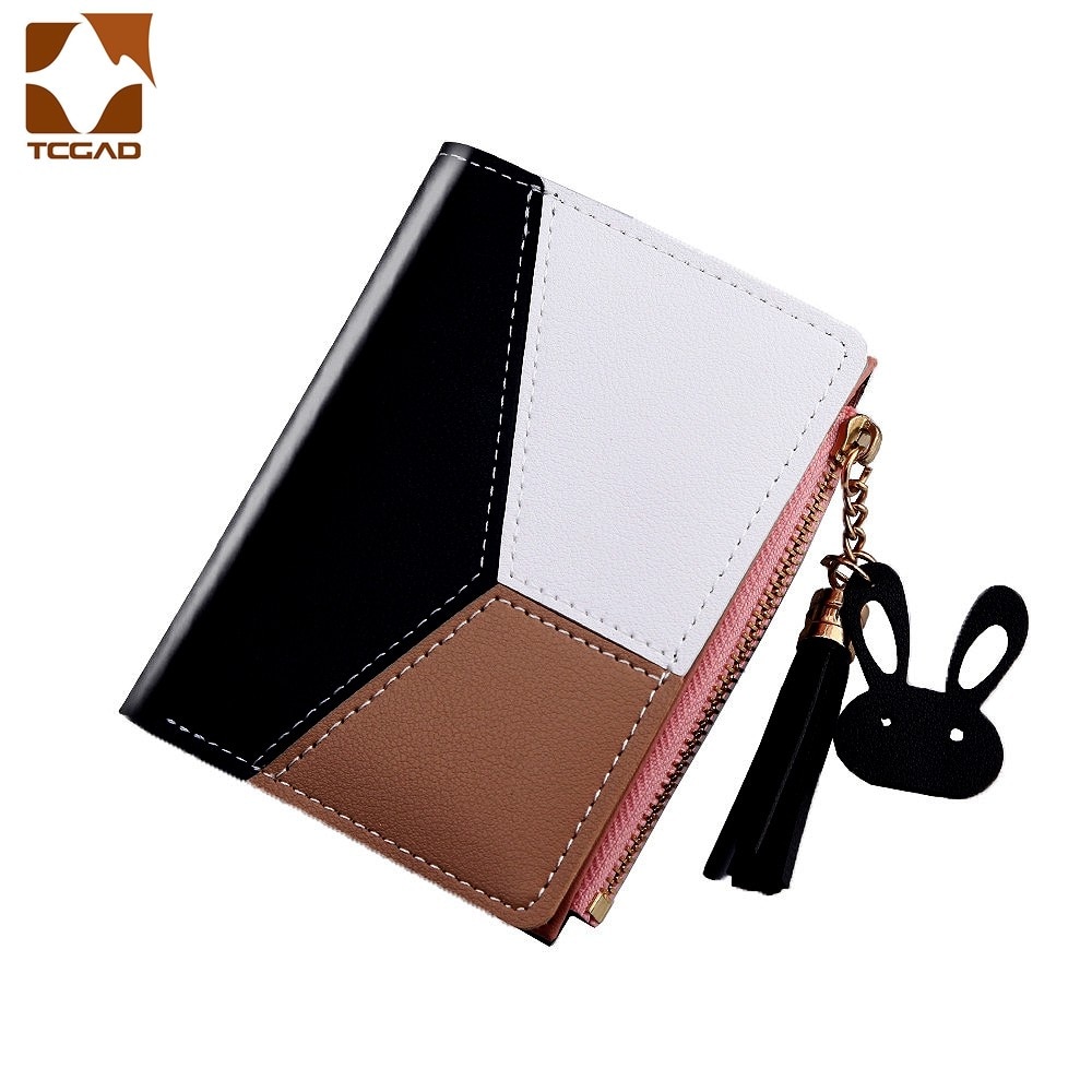 Mulheres Curto Carteira das Mulheres Moeda Bolsa carteira feminina Para Titular do Cartão de Pequenas Senhoras Carteira Feminina Ferrolho Mini Clutch Para menina