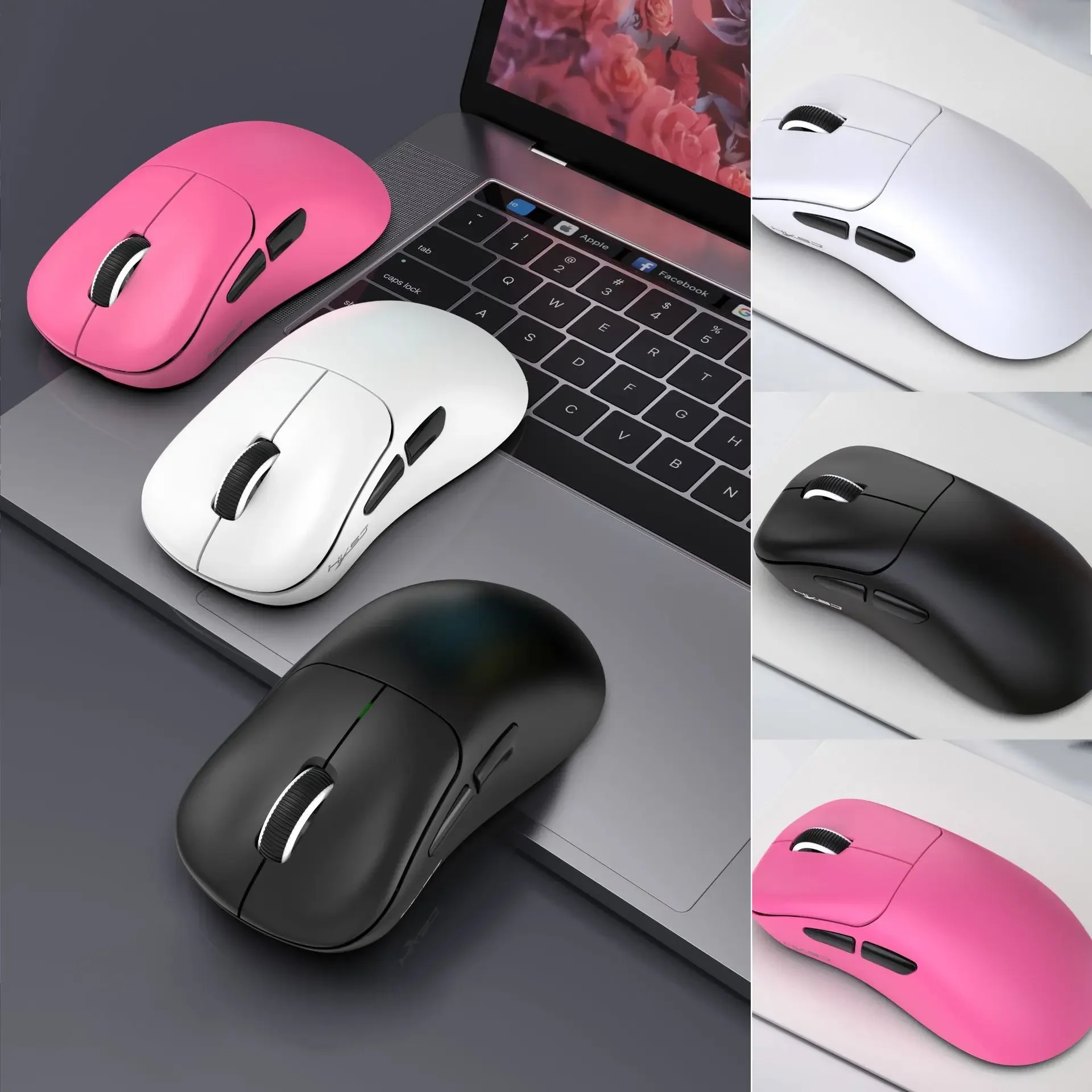 HXSJ T700 Triple-Mode Gaming Mouse - Wired/2.4G Wireless/BT5.3 - 10000DPI Light weight