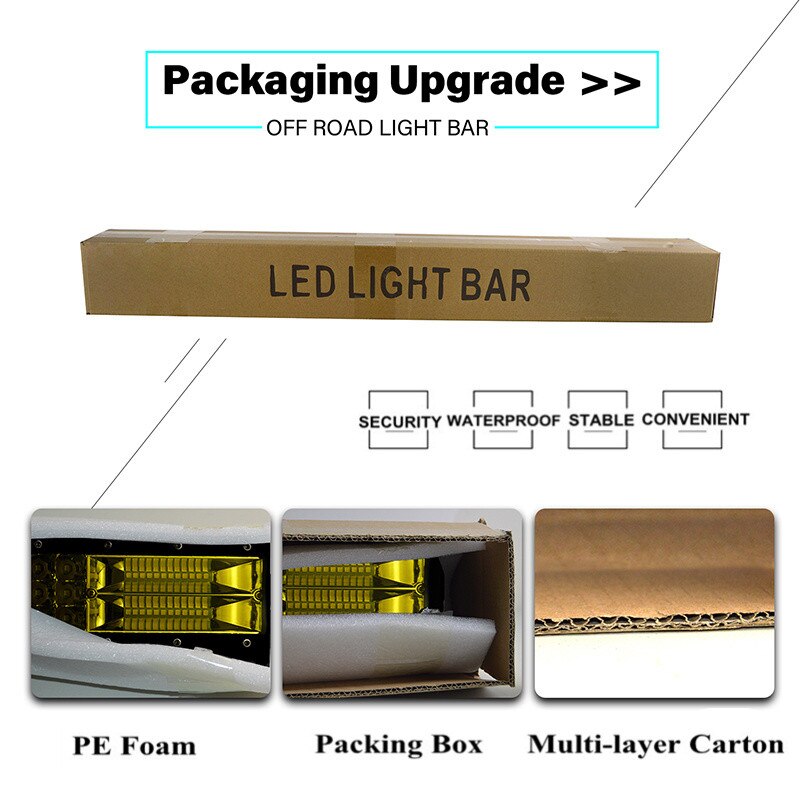 Yellow 4inch Slim LED Bar Offroad Single Row Mini Driving Light Bar For 4x4 Niva Lada Auto 4WD Extra Fog Lamp 12V 24V Spotlights