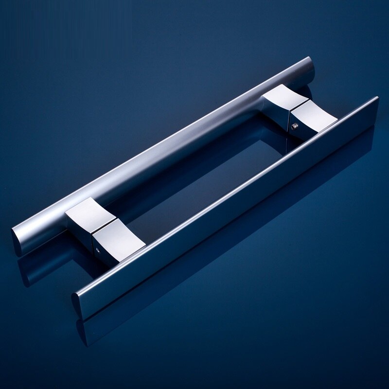 Modern Shower Room Glass Door Handle Bathroom Pull Push Sliding Door Handle Chrome Shower Door Handle 210mm 280mm 335mm 400mm