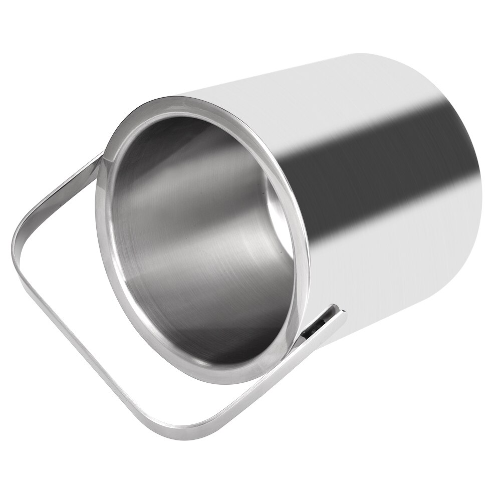 1.3L Double Walled ice bucket Stainless steel Ice Cube Container with ice tong Clip Lid for storage and bar cooler