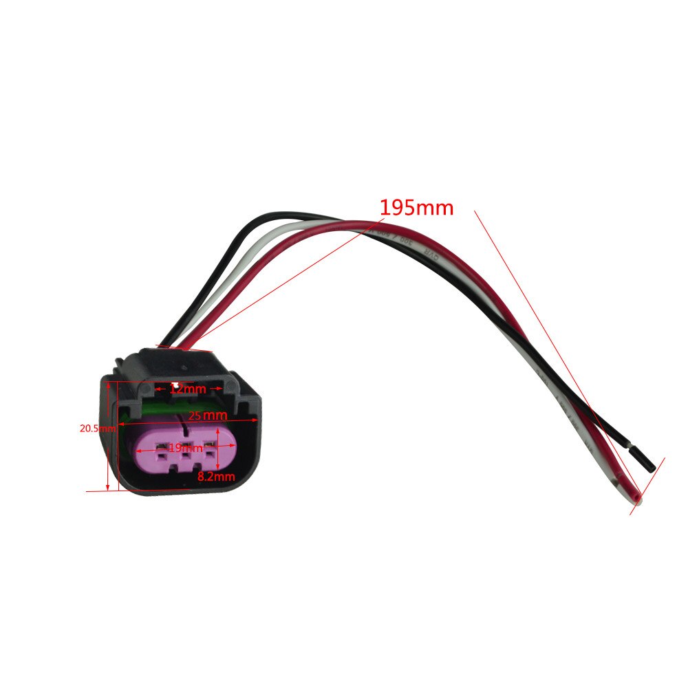 195MM Fuel Sensor Pigtail Connector Composition Ethanol Wiring Harness FOR GMC 13577394 13577379 13577429 PT-E85-2