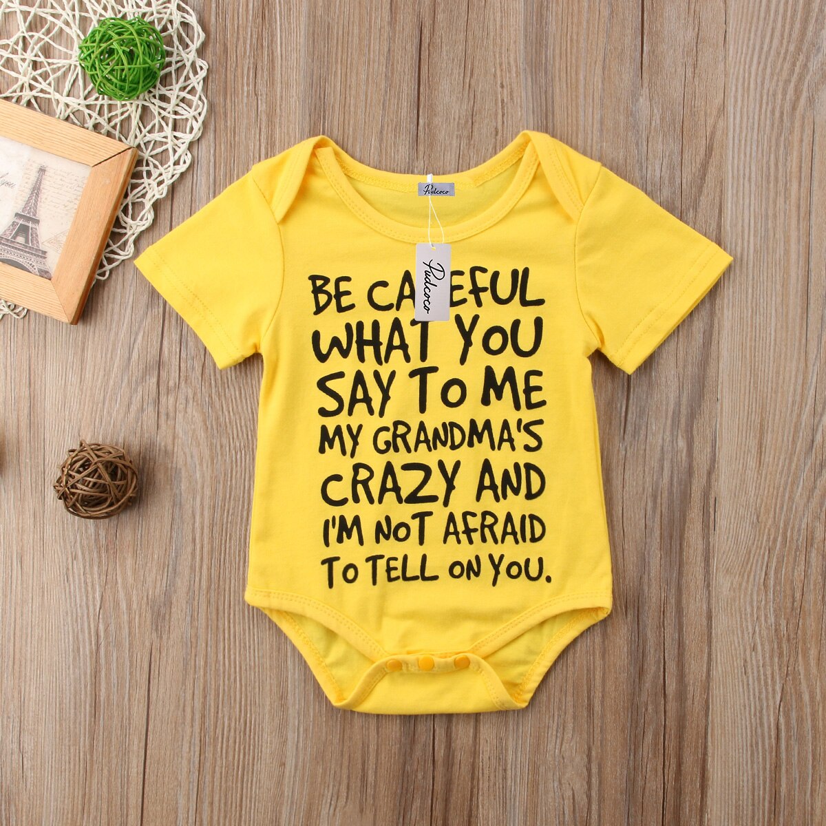 US STOCK Baby Boy Girl Casual Bodysuit Funny Letter Print cotton Jumpsuit Clothes Outfit Short Sleeve Summer Bodysuit