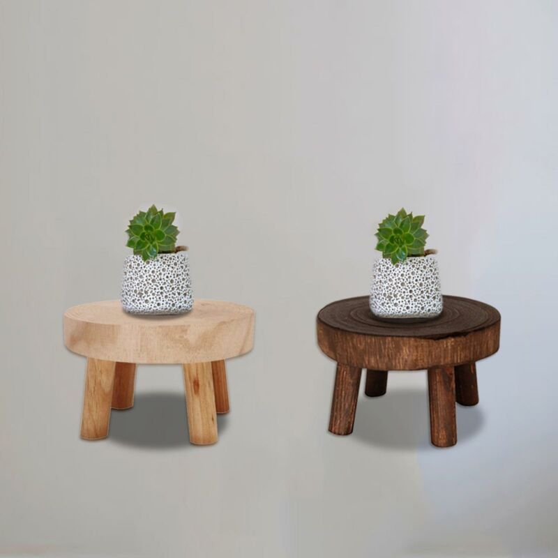 Trä växt kruka hållare stativ blomma display hylla inomhus utomhus trädgård uteplats blomkruka bas hållare pall orkidé bänk