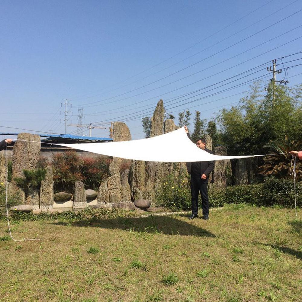 Tela de poliéster para acampar, toldo de vela para sombra, cenador, duradero, práctico, impermeable, a prueba de humedad, portátil para viajes