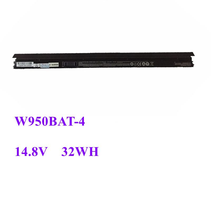 W950BAT-4 Batterie D&#39;ordinateur Portable Pour Clevo W940JU W940LU W950JU 6-87-W95KS 6-87-W95KS-42F2 6-87-W95KS-49F 14.8V 32WH