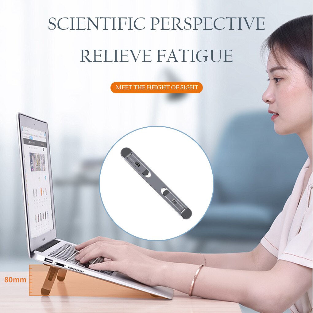 Mini Laptop Stand for Home Office Notebook Computer Portable Support Metal Cooling Laptop Stand for Macbook Pro Air