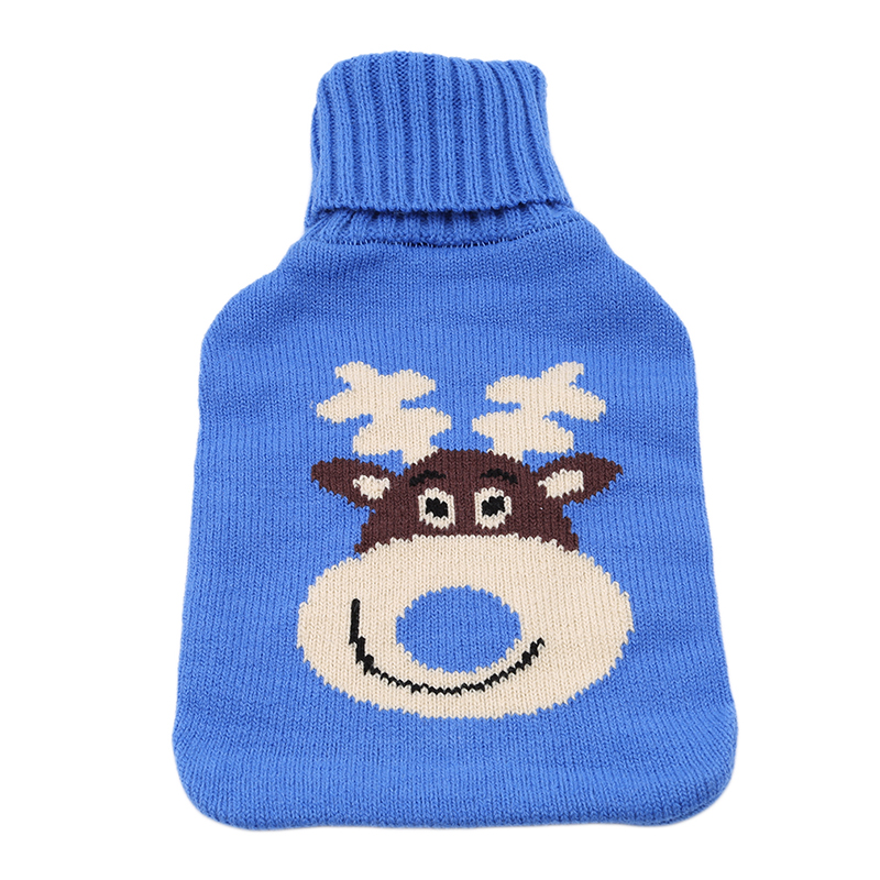 Creatieve Leuke Fles Warm Water Zak Warme Cover Explosieveilige Rubber Warm Water Fles Cover Wasbare Huishoudelijke: Fawn