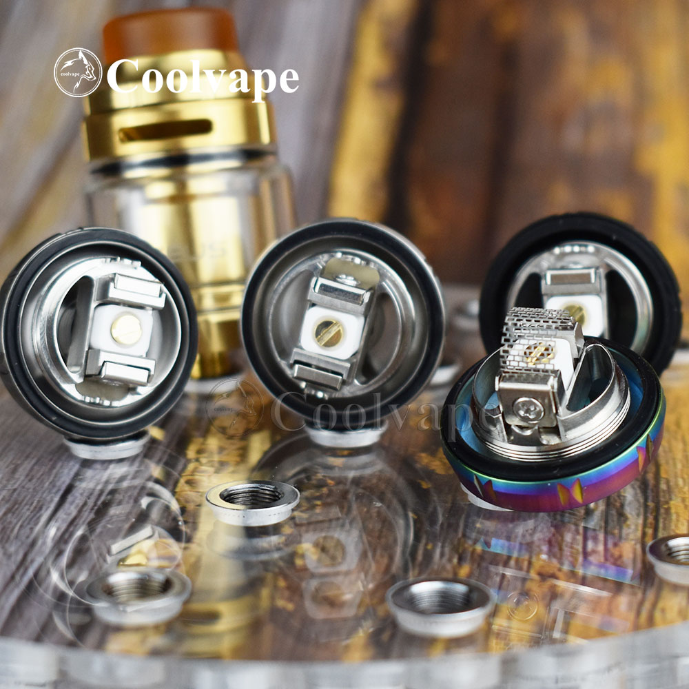 Coolvape zeus Mesh rta Deck zeus rta Deck 10pcs Ni80 0.2ohm e 10pcs cotoni bobina materiale in acciaio inossidabile