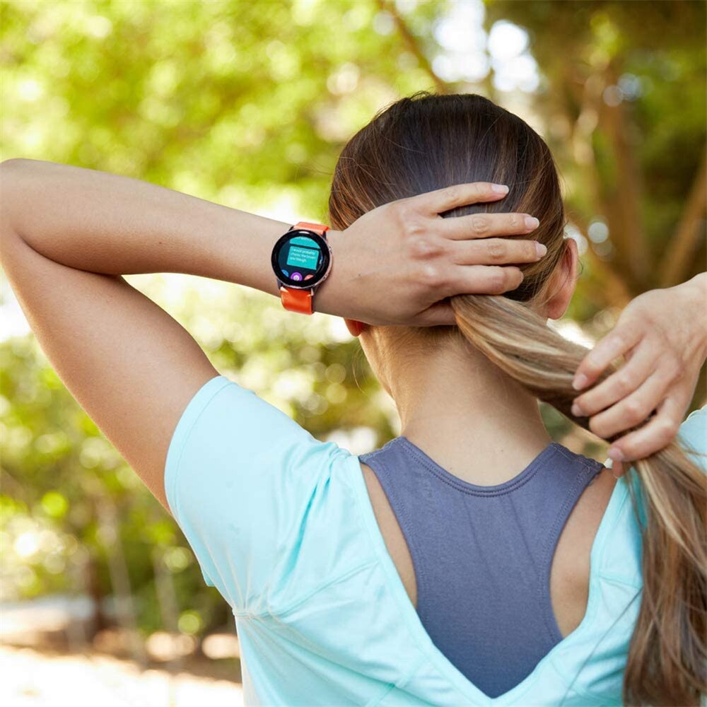 Urremme 20mm til samsung galaxy watch active 2 silikone sport armbånd urremme til samsung active 2 urremme 1:1
