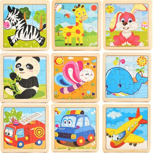 Entwicklung Baby Spielzeug 3D Holz Puzzle Cartoon Lernen Bildungs Kinder Spielzeug kinder Pädagogisches Spielzeug Puzzle Bord 2C17