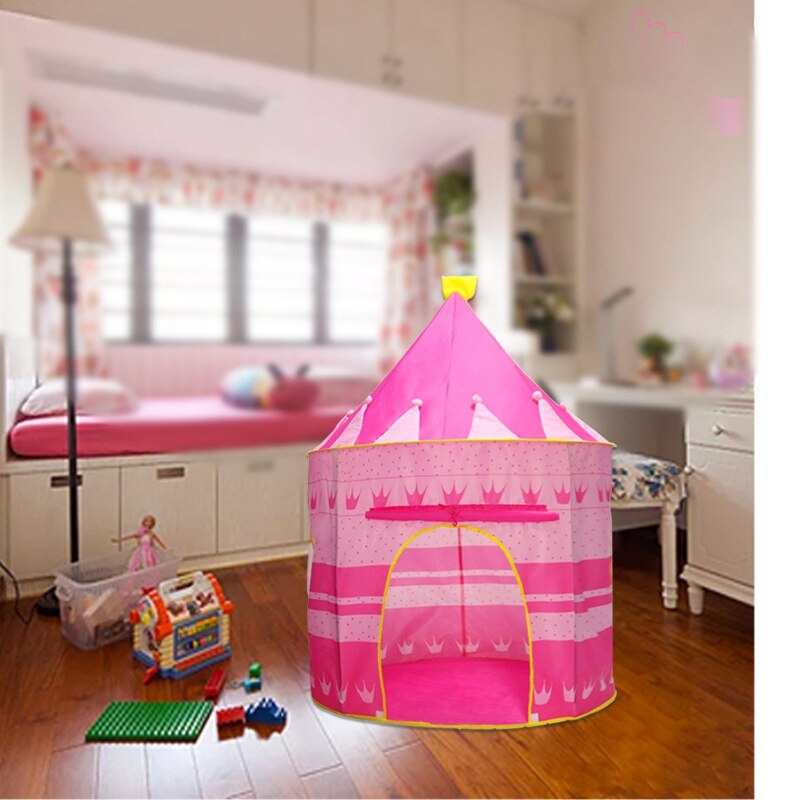 Tragbare kinder Zelt Kinder Zelt Faltbare Zelt für Kinder Klapp Burg Spielen Haus Außen Spielzeug: Pink