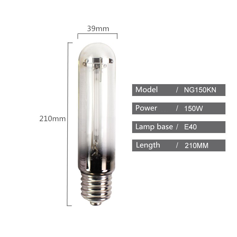 ZHMZH High Pressure Sodium Lamp Plant Lighting Growing Lamp Bulb Yellow High Efficiency 220V E27 E40 70W 100W 250w 400w 1000w: 150W  (E40)