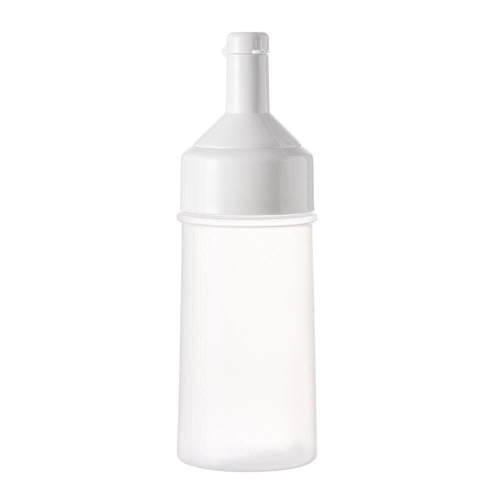 1 Pcs Condiment Squeeze Bottle Sauce Squeeze Squirt Bottle Mustard Mayo Sauces Oil Bottles Food Dispenser Kitchen Gadget: White-18.4x5.8cm
