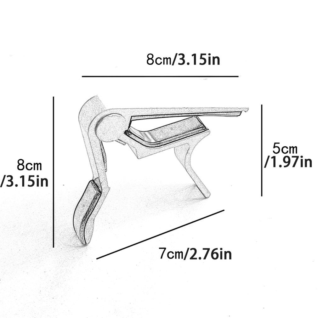 Universal Aluminium Metalen Gitaar Capo Quick Change Clamp Key Akoestische Klassieke Gitaar Capo Onderdelen