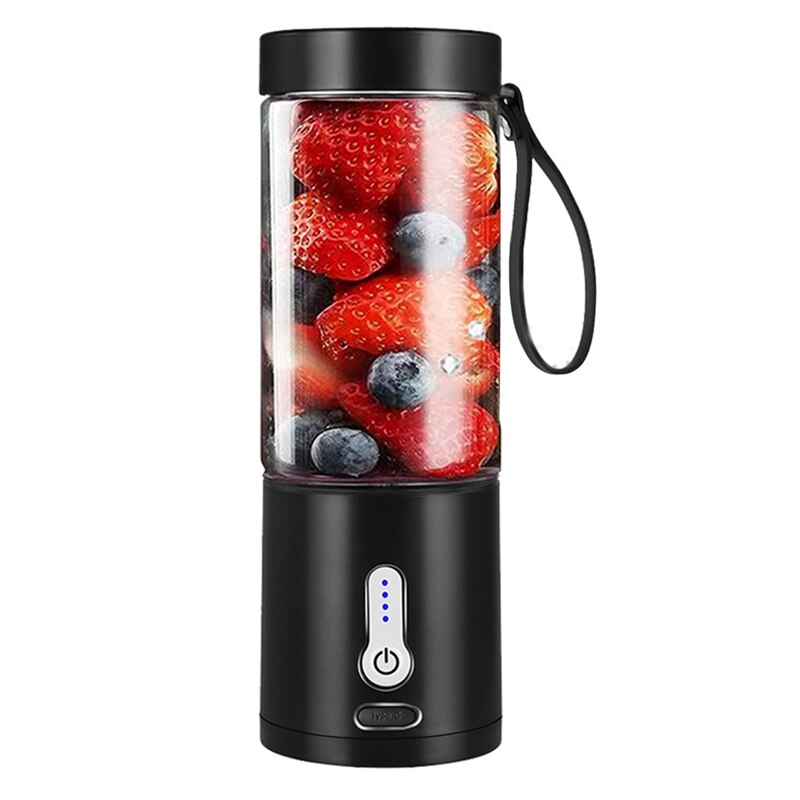 Presse-agrumes électrique Portable USB, presse-agrumes, Smoothie, Mini robot culinaire, tasse de jus: Black