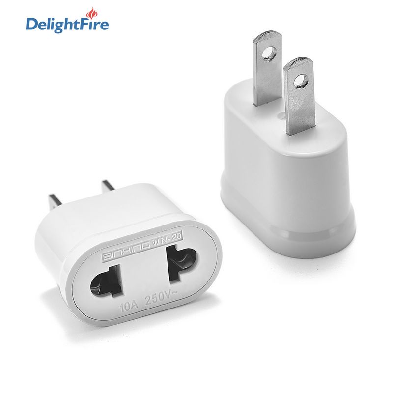 Eu/Us Power Plug Adapter Europese Socket Eu Us Plug Adapter Elektrische Oplader Socket Ons Eu China americana Ac Converter
